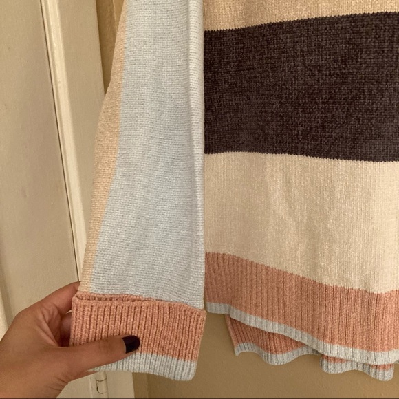 Soft Surroundings Lisbeth Chenille Knit Colorblock Sweater - Picture 6 of 8